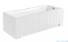 Besco Obudowa wanny prostokątnej UNI Ryfle White RYFLOWANA BIAŁA  160x70 cm  #OAP-160UNIR